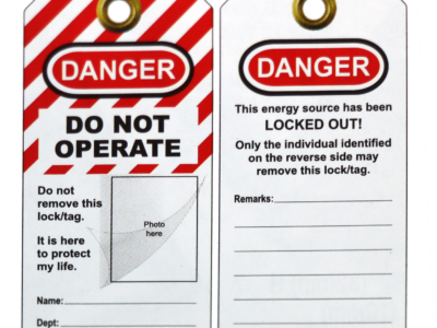 Lockout Tagout – Personalized ID Tags – RLTT16 (Package of 10)